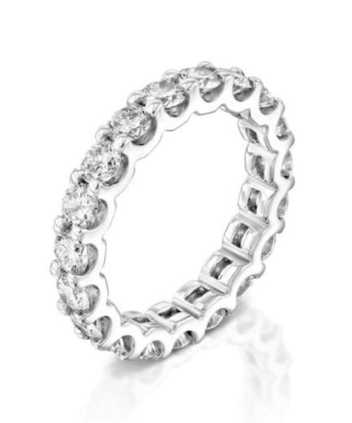 Captivating 1.9 CT Eternity Engagement Ring with 19 Round Brilliant Diamonds in White Gold