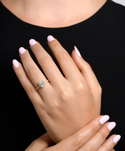 Vintage Allure: 1.66 CT Oval Engagement Ring in Yellow Gold from MY Diamond Collection