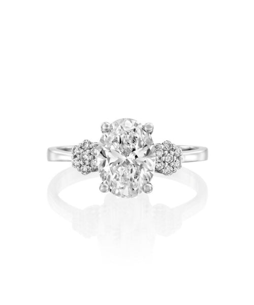 Timeless Trilogy: 1.81 CT Round Brilliant Three-Stone Engagement Ring in White Gold from MY Diamond Collection