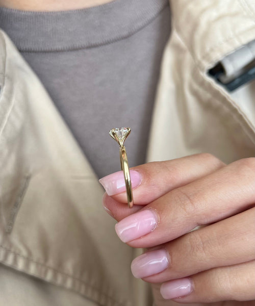 1.17 CT Solitaire Engagement Ring with a Round Brilliant Diamond