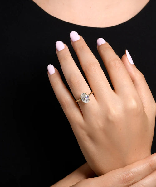 Eternal Radiance: 2.35 CT Oval Solitaire Engagement Ring in Yellow Gold from MY Diamond Collection