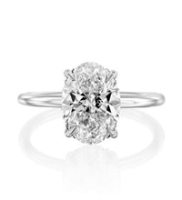 Dazzling 2.82 CT Oval Halo Diamond Engagement Ring in White Gold