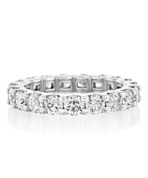 Captivating 1.9 CT Eternity Engagement Ring with 19 Round Brilliant Diamonds in White Gold
