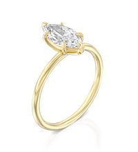 Regal Radiance: 1.21 CT Marquise Solitaire Engagement Ring in Yellow Gold