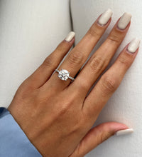 Timeless Radiance: 2.76 CT Round Brilliant Channel-Set Engagement Ring in White Gold