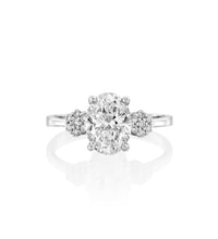 Timeless Trilogy: 1.81 CT Round Brilliant Three-Stone Engagement Ring in White Gold from MY Diamond Collection