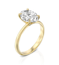 Eternal Radiance: 2.35 CT Oval Solitaire Engagement Ring in Yellow Gold from MY Diamond Collection