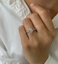 Channel-Set Splendor: MY Diamond Collection's 1.86 CT Round Brilliant Engagement Ring